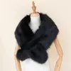 2019 Moda Quente Faux Fox Fur Bridal Schech Shawl envolve o casamento de ombros de ombros de inverno festas de casamento Boleros White Black Blush Bush 1841126
