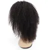 KISSHAIR 4x4 vetersluiting pruik afro kinky krullend menselijk haar pruik voor vrouwen transparant kant Braziliaanse natuurlijke kleur remy haar PrePlu8475177