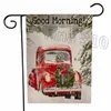 Kersttuin vlaggen Banners Cartoon Patroon Xmas Thema Twee kanten Dierpatronen Party Kerstversieringen Banner Vlaggen 30 Stks T2I5469