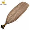 Cuticle AlignedHair Hand Tied HairWeaves Weft 2 Bundles Blonde Silver Pink Blue Color RemyHair Extensions Double Drawn