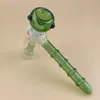 Mini Glass Hammer Bongs Hookahs 6.3Inches Percolator Green Smoking Bubbler Water Pipes Bowl
