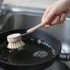 ナチュラルブナのクリーニングブラシ木製ロングハンドル洗浄ブラシ皿のボトルポットLX2712のための多機能のキッチンの洗浄ツール