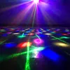 18W LED Laser Stage Lighting DMX 512 Voice-Activated Remote Control LED Projektorlampa Hem KTV Bar Disco DJ Party Lights