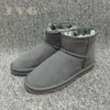 Botas de nieve de estilo clásico de diseñador para mujer, botines de cuero de piel de invierno, zapatos de lujo, marca IVG de talla grande EU34-44