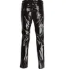 Culottes Plus La Taille Hommes Sexy Noir Wetlook Faux Cuir Lingerie Exotique Pu Latex Catsuit Zipper Pvc Stage Clubwear Gay Fetish Pantalon C1903160