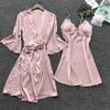 رداء المرأة مثير مجموعة Twinest Bathrobe Mini Night Dress