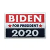 Amerikanska flaggan broderade klistermärke etikett Trump Biden 2020 President Val Tyg Etikett Klistermärke Keep America Great Cloth Sticker DBC BH3828