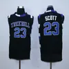 The Film Version of One Tree Hill 3 Lucas Scott Jersey Blue Black White 23 Nathan Scott Double Stitched Mesh Basketball Jerseys