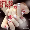 14tips/sheet DIY Christmas Snowman Snowflake Patterns Adhesive Nail Art Stickers Full Wraps Tips Slider Waterproof Drop Shipping