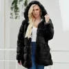 Kış Sıcak Kabarık Sahte Kürk Matarları Kadın Dış Giyim 2019 Sıradan Uzun Palto 3xl Büyük Boy Siyah Pembe Gri Mor Kürk Ceket CATS8904093