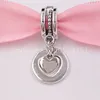 Andy Jewel Authentic 925 Sterling Silver Beads I Hold Your Heart Forever Split Dangle Charm Charms Fits European Pandora Style Jewelry Bracelets & Neck