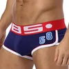 Fashion-Men Boxers Märke Men Underkläder Sexiga Män Briefs Andas Mens Slip Cueca Male Panties Underbyxor Briefs