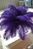 En gros Livraison gratuite 100pcs / lot 18-20 pouces (45-50cm) plumes d'autruche violettes plumes pour pièce maîtresse de mariage décor de plumes décor de mariage