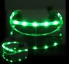 LED Space flashing glasses LED Party Glasses Fashion Birthday Halloween Party Bar Decorative Supplier Luminous Eyewear hot gift