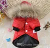 Vêtements d'hiver pour chien de compagnie chien manteau chaud chiot coton veste offre spéciale à capuche chien coton Costumes