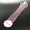 Seks masager 8,9 cala 23 cm długości 4,5 cm duże dildo z puchar ssący seks Penis Penis Penis for Woman Sex Produkt Sex Toy C18112801