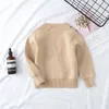 Jongens Meisjes Gebreide Sweater Koreaanse Streep Plaid Matching Gebreide Cardigan Kinderkleding Kinderjassen Jas Bovenkleding Boutique Kleding GJJ23