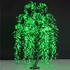 Gratis skepp LED Willow Tree Light 945st LED-lampor 1,8M/6FT Grön Färg Regntät utomhus Holiday Jul hem trädgård deco LLFA