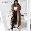 Automne hiver manteau femmes 2019 décontracté ample solide Long Teddy manteau femme Vintage grande taille épaisse fausse fourrure vestes manteaux blanc 5XL