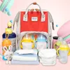 Mutterschaftswindel -Rucksäcke Mommy Rucksäcke Windeln Taschen großes Volumen Outdoor -Reisetaschen Organizer Baby Feederbeutel BH3169 TQQ