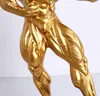 Neue männliche Bodybuilder -Harz bemalt Statue Männer sexy Fitness Fitness Figuren Muskel Bodybuilding 4953570