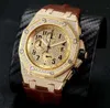 Men's Watch Timing Quartz Movement Wristwatches 42mm Sapphire Glass Stainless Steel Wristwatch Men Watches
