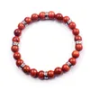 Natural Stone Bracelet Inspirational Bead Bracelet Healing Prayer Marathi Yoga Massage Charm Bracelet