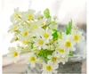 28 głowica skok strzałka stokrotka mały stokrotka sztuczne kwiaty bukiet jedwabne kwiaty do domu dekoracji sklepu starzenie fałszywych kwiatów dekoracji