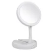 Specchio per il trucco illuminato a LED portatile Vanity Compact Make Up Specchi tascabili Vanity Cosmetic Hand Mirror Lenti d'ingrandimento 10X Nuovo