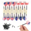 12 Pcs Plastic Soft Tip Darts With 36 Extra Tips Four Kind Nice Flights Set Tips Needle Replacement For Electronic Dart