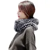 Real Rex Rabbit Fur Shawl For Women Winter Warm Scarf Neckerchief Double Sides Fur To Knit High Elastic