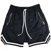 Shorts Griglia da bodybuilding maschile traspirabili traspirabili a tavolo a secco veloce joggers ginocchiera lunghezza dei pantaloncini di fitness maschile allenamento per il fitness maschio beach short