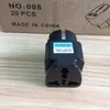 Czarny Międzynarodowy Uniwersalny 2 Pin UK / US / AU do adaptera wtyczki WŁOCHY Ładowarka Podróży Ładowarka elektryczna Adapter Converter Converter