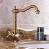 Rubinetto per lavabo doppio piombo Rubinetto per lavabo antico tutto in rame a basso contenuto di piombo in stile europeo