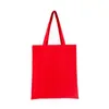 Kolorowy pusty wzór na płótnie torby na zakupy eco wielokrotnego użytku składany torba na ramię torebka tote bawełniana torba na ramię hurtowe niestandardowe logo lx1245
