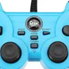 Betop BTP-2163X Manette de jeu Turbo à vibrations filaires pour PC, PS3, TV, téléphone portable Android - Bleu