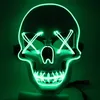 Cadılar Bayramı Led Maske Cadılar Bayramı Partisi Maskeli Maskeli Beklentisi Maskeleri DJ Partisi Light Up Up Maskeleri Karanlık Neon Mask6795569