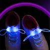 200PC (100 par) Vattentät Ljus Led Shoelaces Fashion Flash Disco Party Glödande Night Sport Shoe Laces Strings Multicolors Lysous