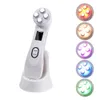 Hemanvändning Face Skin EMS Mesoterapi Electroporation RF Radio Frequency Ansiktsbehandling LED Pon Skin Care Device Face Lift Draw Draw Beauty 5074610