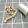 12mm Cube en bois perles carrées anneau de dentition perles en bois de hêtre naturel pour Bracelet collier faisant bricolage bébé produit de dentition