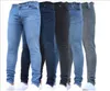 2 clor azul preto rasgado jeans men com buracos super magro famoso designer marca slim fit destruído rasgado calças jeans para o sexo masculino