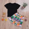 Nuevo Día de la Independencia Summer Boys Suits Boys Ropa Sets Linda T Shirt + Shorts Kids Sets Casual Kids Designer Ropa Ropa para niños A4586