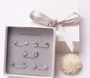 Each set of zircon earring gift box sets whole individual women039s fivepointed star earrings 8209697