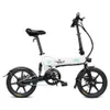 Fiido D2 Folding Electric Moped Bike City Bike Commuter Bike Tre Ridlägger 16 tums däck 250W Motor 25km / h 7.8Ah litiumbatteri 20-35k
