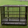 2022 Wholesasles 42 "Heavy Duty Dog Cage Crate Kennel Pet PlayPen Portable med bricka svart