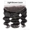 Perruque Lace Frontal Closure brésilienne Remy, Body Wave, 13x4, naissance des cheveux pré-épilée, avec Baby Hair, Transparent HD, Lace9179569