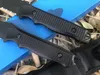 Gorąca wyprzedaż! Butterfly 140BK Survival Tactical Prosto Nóż 154 CM Drop Point Black Blade Full Tang Aluminiowa Uchwyt Skórzana Płaszcza