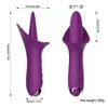 Siliconen innovatieve G-spot vibrator oplaadbare tongmassage 10 snelheid vibrerende stille clitoris stimulator seksspeeltjes voor vrouwen MX191228