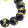 Bracelet de perles bouddhistes du zodiaque pour hommes, 12 perles porte-bonheur en or, obsidienne PI xiu, chaîne à main PiXiu peut changer de couleur, vente en gros