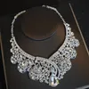 Luxurious Crystal Bling Bling Bridal Wedding Crown Necklace Earring Sets Quinceanera Party Jewelry Formal Events Bridal Jewelry Se3888643